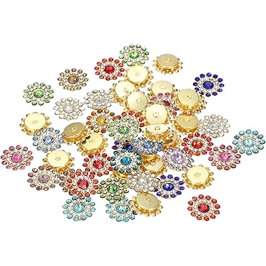 PATIKIL 100 stuks pailletten kraal bloemen patches, 0,8 /2 cm PATIKIL 100 stuks pailletten kraal bloemen patches, 0,8 /2 cm