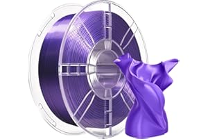 iBOSS PLA Plus Shiny Silk 3D Printer Filamento 1,75 mm, Dimensional Accuracy +/- 0,02 mm, bobina da 1 kg (2,2 lbs) per stampante 3D FDM (Silk Lilla)