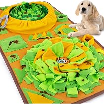Dog Snuffle Mat - Interactive Sniffing & Foraging Puzzle Toy For All Dog Sizes (Orange) - View #10