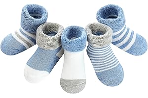 Domee Calcetines Invierno Algodón Gruesos Térmico Bebé 5 Pares