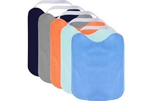 SLOSH Baberos Bebe Impermeables con Goma al Cuello Fáciles de Poner y Quitar Perfectos para la Guarderia