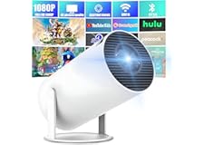 Mini Projector,4K 1080P Support Portable Projector 180° Rotatable,With WIFI 6 and Bluetooth mini Projector,130'' Screen Movie