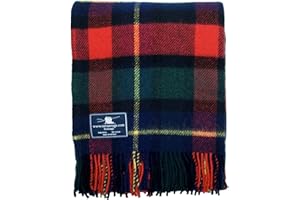 Tweedmill Textiles Kilgour Tartan Premium Wool Travel Rug 100% New Pure Wool Made in Wales