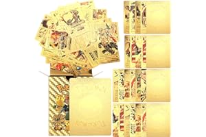 BUT OSWETF 55 STK Gold Karten, Vmax Vstar Goldfolienkarten, Selten Golden Sammelkarten, Spielkarten für Kartensammlung, Geschenk für Kinder, mit Deck Box, 7Vstar+29Vmax+16V+2GX+1PHASE
