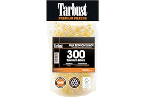 Filtri per Sigarette Tarbust, Bocchino per Sigarette, 8 mm Plastica Microbocchino per Tabacco, Bocchini per Sigarette per Taglie Regolare e King, 300 Filtro Per Confezione