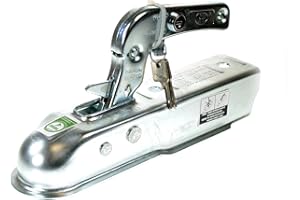 Maypole 080L - Gancio di Traino da 50 mm per rimorchio con Lucchetto Integrato