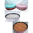ARTC Non-Stick Cake Collection Sweet Container, Kunafa,Basbousa,Cake Container with Plastic partition - Random Colors