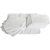 efase Pack of 12 cloths cloth 40 x 40 cm White grid 100% cotton. Multi-purpose and multi-surface cloth.