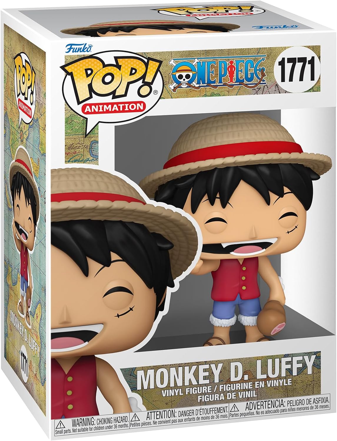 Funko Pop! Animation: One Piece - Luffy - Figura de Vinilo Coleccionable - Idea de Regalo - Mercancía Oficial - Juguetes para niños y Adultos - Figura Modelo para coleccionistas y exhibición