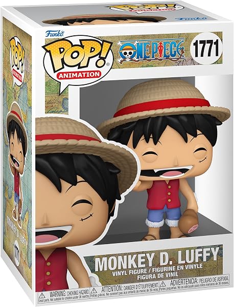 Funko Pop! Animation: One Piece - Luffy - Figura de Vinilo Coleccionable - Idea de Regalo - Mercancía Oficial - Juguetes para niños y Adultos - Figura Modelo para coleccionistas y exhibición - 1