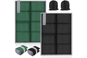 RIEROUSY 2 Tapis de Siège Camping Étanche Pliable, Coussin de Siège Thermique, Tapis Siège Extérieur avec 2 Sacs de Rangement, Outdoor pour Aire Extérieure Randonnée Pique Niques Camping (39cm*29.5cm)