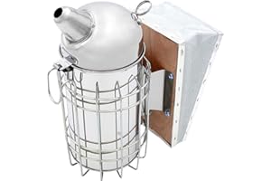 Tolegano - Ahumador de acero inoxidable para abejas, herramientas de apicultura, protección de apicultores