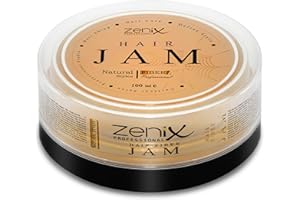 ZENIX Hair Jam – Haarwachs – Extra Langer Halt – Leichtes Modellieren – Für Feuchtes und Trockenes Haar – Natural Look – Mit Frischekick Durch Zitrusextrakt