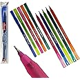 ELKOS BLUE Ballpoint Pens, 0.6mm Fine Point, Pack of 20, FunGL Ball Pens, Smooth Writing, Perfect School Office Home Pens, ZOFAX Black Ball Pen