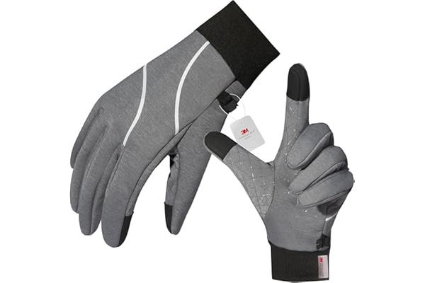 Origem guantes térmicos hombre mujer, 3M Thinsulate guantes moto invierno,guantes de ciclismo a prueba de agua,antideslizante pantalla táctil guantes con caliente forro para correr,conducir,senderismo