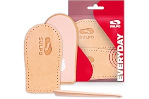 ‎SULPO SULPO Fersenerhöhung Einlagen - Fersenkeil für Schuherhöhung - High Sole, Boost Sohle - Fersenkissen aus Leder - Einlegesohlen größer machen - Fersensporn Einlagen - Orthopädischer Keil 5mm