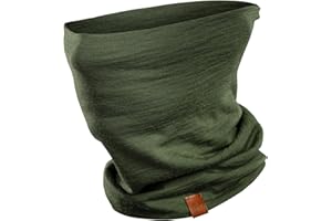 menique Schlauchschal Herren – 100% Merino Wolle Loop Schal, Atmungsaktives Halstuch und Halswärmer, Fahrrad Winter Sportschal für Männer, Motorrad Halstuch Herren, Ski-Maske