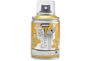 PEBEO Pébéo - Peinture Acrylique en Spray - Pour la Décoration Multi Supports en Intérieur et Extérieur - Base Eau, Faible Odeur - 100 ml - Finition Nacré - Coloris Or Nacré