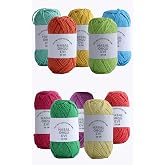 25 Gram Mini Cotton Serisi%100 Pamuk &Ouml;rg&uuml; İpi 10 Renk Punch ve Amigurumi İpi (canlı)