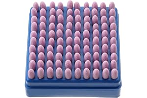 Utoolmart 8mm Abrasive Stone Points Tapered Corundum Grinding Head Polishing Wheel Bit 1/8 Inch Shank 1box