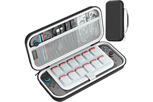 HEYSTOP Housse de Protection pour Console Nintendo Switch 2, Étui de Transport Protecteur Grande Capacité avec 12 Emplacements pour Cartes de Jeu Accessoires pour Nintendo Switch 2 Dernier Modèle 2025