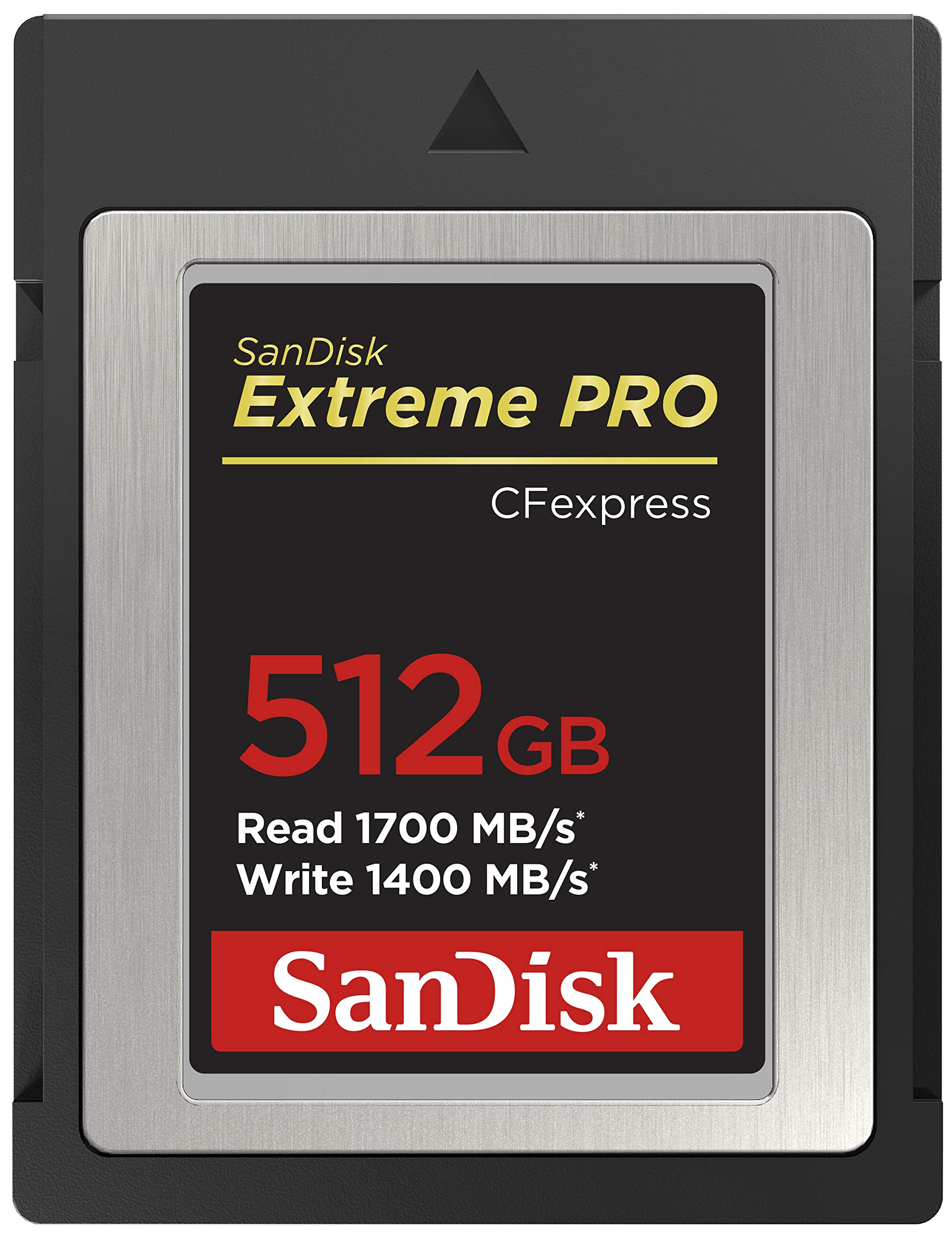 SanDisk Extreme Pro Cfexpress Type B Card,1700 MB/s R & 1400 MB/s W, Black, 512GB
