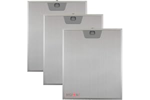 REDPOINT® Kit de 3 filtros de aluminio para campanas Faber 253 x 300 x 8 mm