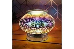 lesser and pavey LP45727 Round Shaped Desire Aroma Touch Lamp | 3D Multicolour Astral design | 1 Pc, fresh green