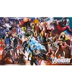 Poster Officiel Marvel Avengers Endgame - Personnages Géant 61,5 X 91 Cm - Déco Murale Épique