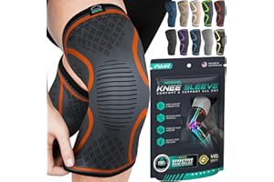 MODVEL 2-pack Opaska na kolano | Opaska kompresyjna na kolano dla mężczyzn i kobiet | Opaska na kolano do biegania | Ochraniacze kolana klasy medycznej na łzy menisku, ACL, artretyzm (MV-136-XL-OR)