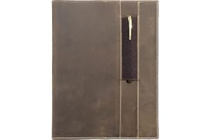 SOVEREIGN-GEAR Custodia In Pelle Per Diario Per Moleskine Cahier XL (19x25cm) | Copertina Rustica Per Taccuino Fatto A Mano Per Uomini, Donne, Viaggiatori | Portaoggetti, Portapenne, Portapenne E Porta Carte