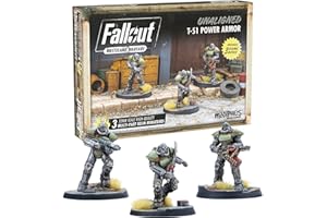 Modiphius Entertainment | Fallout Wasteland Warfare | Unaligned: T-51 Power Armour | Miniatures | Unpainted