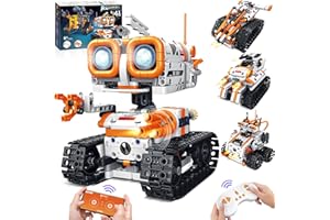 MOJINO Robot Telecomandati per Bambini 5 6 7 8 9 10 11 12 13 14+ Ans Garcon, 4 in 1 Con App Giocattolo Da Costruzione Programmabile App Con App Giocattolo Di Costruzione Telecomandato Robot
