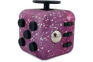FIDGETARIAN Cubo Antiestres Niños Adultos - Fidget Toy Anti Estrés - Juguetes Antiestres con 6 Módulos Relajantes - Figet Toys Juguetes para Adultos Adolescentes y Niños - Galáctico