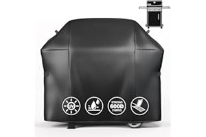 Denmay 7139 Platinum Grill Cover per Weber Spirit II Serie 300 Spirit 300 Series e Spirit 200 Series (con comandi Laterali montati) 130 CM Grill Copertura Impermeabile Resistente e Resistente