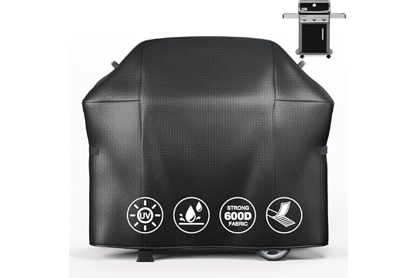 Denmay 130 x 107 x 45cm Housse de Barbecue 7139 pour Weber Spirit II 300 310 Serie, Spirit E-320, Spirit 200 Series (avec Commandes Latérales), Imperméable Résistante