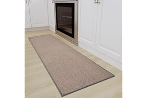 SIXHOME Non-Slip Kitchen Runner Mats - Washable, Absorbent & Stain-Resistant Floor Mats, 50 x 180cm, Grey