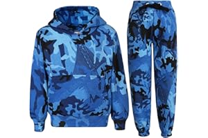 A2Z 4 Kids Girls Boys Unisex Plain Tracksuit Hooded Sweat Hoodie Bottom Jogging Suit Joggers Age 5 6 7 8 9 10 11 12 13 Years
