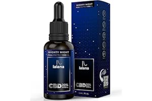 Lalana Oil® CBD 20% Mélatonin Pour la nuit, 30ml 6.000 mg Formule améliorée: Huile CBD à spectre complet. Huile d'olive, TCM (noix de coco), curcumine pipérine, extrait de safran, vitamine B6 cdb