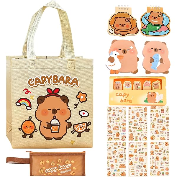 Carnet De Notes Capybara Avec Stylo – Journal Intime Fermeture Magnétique, PU, Cadeau Anniversaire Pour Fans De Capybara
