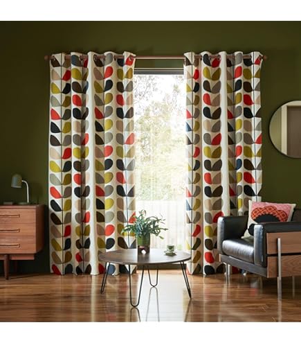 Store Romain Sur Mesure Orla Kiely – Gris/blanc – 53x110 Cm – Occultant
