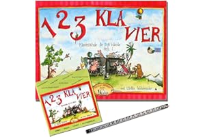 BREITKOPF UND HÄRTEL 1 2 3 KLAVIER Heft 1 - Klavierschule mit CD von Claudia Ehrenpreis/Ulrike Wohlwender - Klavierunterricht in der Gruppe - mit Piano-Bleistift