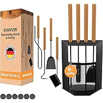 Relaxdays Haardbestek, 5-delige haardset met schep, bezem Relaxdays Haardbestek, 5-delige haardset met schep, bezem