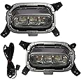 K D Fog Lamp Set For KIA Seltos Ice Cube Type LED With Complete Kit (PAIR) 2019-2023