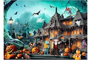 HUADADA Puzzle 1000 elementów, 1000 elementów, puzzle dla dorosłych i dzieci, Impossible Puzzle, prezent z motywem Halloween