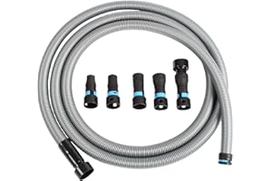 Cen-Tec Systems 94709 Quick Click 5m Hose for Home and Shop Vacuums with Five Piece Power Tool Adaptor Set for Dust Collection