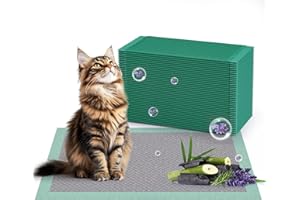 Gardner Pet Podkładki do żwirek dla kotów, 43 x 29 cm, 40 sztuk, zabezpieczone przed wyciekiem, podkładki treningowe dla kotów, kuweta dla kotów, podkładki do oddawania moczu z super chłonną