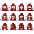 10 Sacchetti Portaconfetti In Velluto Rosso Scuro Con Coulisse E Perla - 15x14 Cm, Per Matrimoni, Lauree E Regali