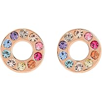 RADLEY Rocks RYJ2138 Collana Donna In Argento 925 Placcato Oro Rosa – Ciondolo Doppio Anello Con Pietre Arcobaleno - 4
