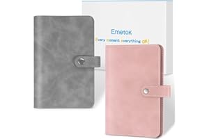‎EMETOK Emetok Budget Planner Deutsch, 2 Stück A6 Budget Binder Set für Finanzplaner, Haushaltsbuch, Geld Sparen Challenge, Geldbörse, mit Organizer Mappe, Budget Sheets, Refill Papier, Sticker, Grau und Rose